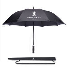 Giordano Automatic Unisex Umbrella for UV Protection Monsoon Rainy & Sun - Black