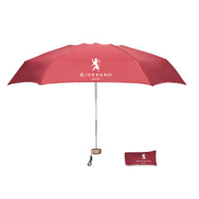 Giordano Unisex Mini Umbrella for Monsoon, Sunlight, Windproof - 3 Fold - Red