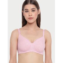 Enamor A042 Side Support Shaper Bra - Supima Cotton, Non-Padded & Wirefree - Orchid Melange