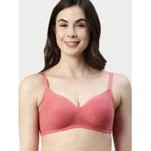 Enamor A042 Side Support Shaper Classic Bra-Cotton Non-Padded Wirefree High Coverage - Red