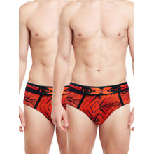 BODYX Mens Printed Cotton Briefs (Pack of 2)