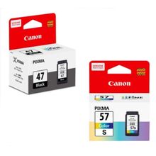 Canon Combo PG 47 and CL 57 Small Ink Cartridge Set of 2