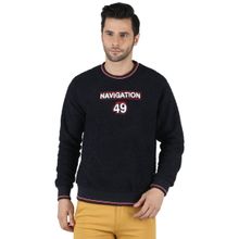 Monte Carlo Men Black Cotton Blend Sweatshirt