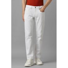 Louis Philippe Men White Dark Slim Fit Jeans