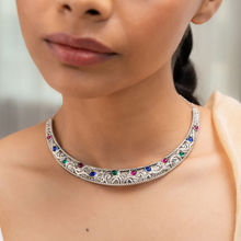 925 Silver Shaya by CaratLane Feeling Suramya Oxidised Necklace in