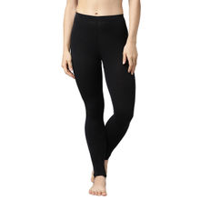 Enamor Women's Thermal Legging With Sweat Wicking And Antimicrobial Finish - Black