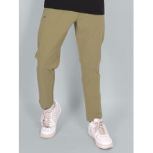 Dida Men Khaki Solid Trackpant