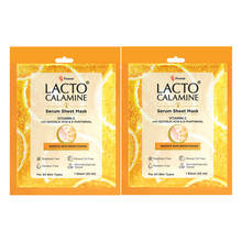Lacto Calamine Vitamin C Face Sheet Mask - Pack of 2