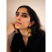 Mitali Jain Mumtaz Gold Indian Jaal Jhumkis