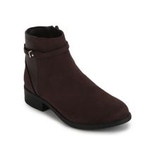 Mode By Red Tape Solid Brown Chelsea Boots