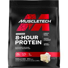 MuscleTech Platinum 8 Hour Protein - Vanilla Cake