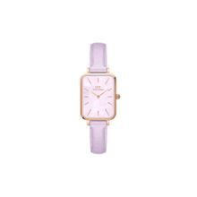 Daniel Wellington Quadro Women Purple Rectangle Dial Analog Watch - DW00100637K (M)
