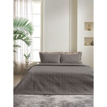 Ddecor Live Beautiful 100% Cotton 210 TC Embroidered Spread - CQ 2 - Victorian - Grey (King)