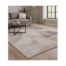 OBSESSIONS Abstract Polypropylene Carpet, Cream