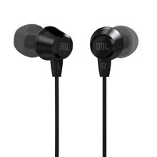 JBL T50HI, In-Ear Wired Earphones with Mic, Signature Sound, Deep Bass, VA Support (Black)