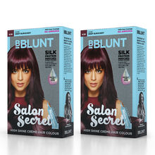 BBLUNT Salon Secret High Shine Creme Hair Colour Wine Deep Burgundy 4.20 - Pack of 2