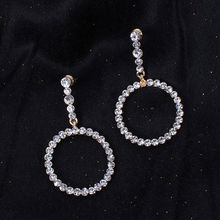 Ayesha Hollow Circular Jewel Stone Studded Earrings For Women