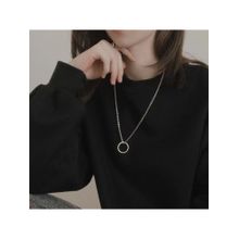 Salty Alpha Women Unity Loop Silver Necklace