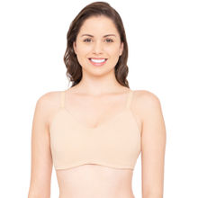 Enamor A027 Full Coverage Cotton Bra - Non-Padded & Wirefree - Nude