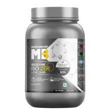 MuscleBlaze Biozyme ISO Zero Low Carb 100% Pure Whey Protein Isolate Powder - Unflavoured