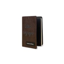 Smith & Blake Unisex Pu Printed Brown Passport Holder