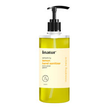 inatur Refreshing Hand Sanitizer With Lemon Extract, 85% Alcohol, Kills 99.9% Germs, Safe for kids