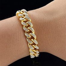 Yellow Chimes Men Gold-Toned & White Gold-Plated Link Bracelet