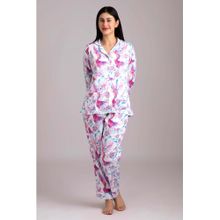 Forty Winks Timeless Ayka White Satin Nightsuit