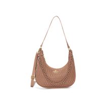 Lavie Paris Women Brown Pli Elite Cres Shoulder Bag with Detachable Strap (M)