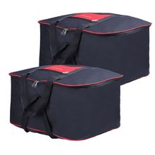 NFI Essentials Nylon Big Underbed Storage Bag Pack of 2 Jumbo Moisture Proof Cloth Organiser
