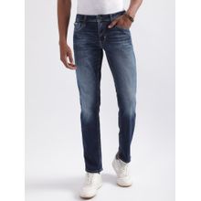 Antony Morato Mens Solid Navy Blue Denim Jeans