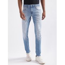 Antony Morato Mens Solid Blue Denim Jeans