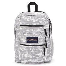 Jansport Big Student Grey Camo Medium Backpack - 34 Ltrs