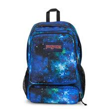 Jansport Doubleton Blue Printed Medium Backpack - 29 Ltrs