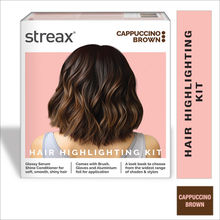 Streax Hair Colour Highlighting Kit - DIY Application, Enriched With Walnut & Argan Oil, Latte Brown