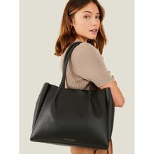 Accessorize London Women Black Soft Shoulder Bag
