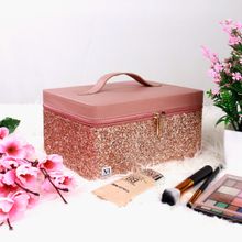 NFI Essentials Makeup Organizer Makeup Vanity Cosmetic Box for Women (L)