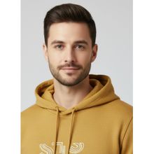 Parcel Yard Mustard Hooded Solid/Plain Full Sleeves Hoodie