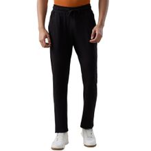 Park Avenue Black Pure Cotton Men's Solid Track Pant