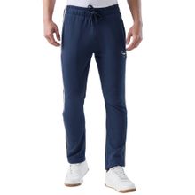 Park Avenue Blue Pure Cotton Solid Track Pant