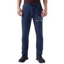 Park Avenue Blue Men's Pure Cotton Solid Track Pant