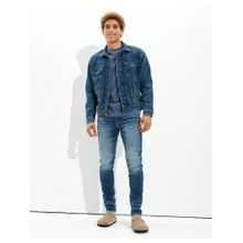 American Eagle Blue Solid Trackpants