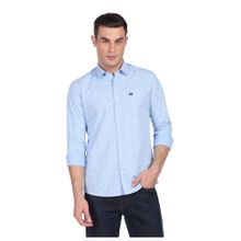 Arrow Men Blue Manhattan Slim Fit Printed Casual Shirt