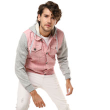 Campus Sutra Men Colorblock Full Sleeve Stylish Casual Denim Jacket