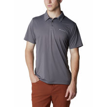 Columbia Mens Grey Omni-Wick Columbia Hike Polo Tshirt