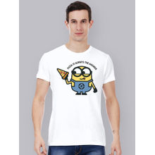 Free Authority Minions Printed White Tshirt For Men