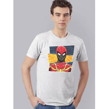 Free Authority Spiderman Printed Grey T-Shirt for Men