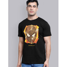 Free Authority Spiderman Printed Black T-Shirt for Men