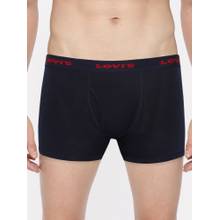 Levi's Men Cotton Solid Classic Boxer Brief With Open Fly Blue