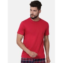 Levi's Men Ultra-soft Cotton 300 Ls Classic Round Neck T-shirt Red